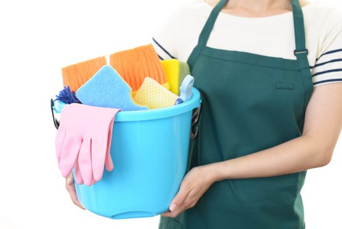 Cleaninghouse team setting a clean, organized space with professional care