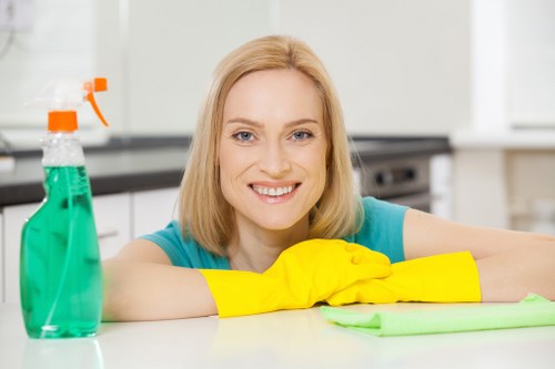 Professional cleaning of a corner sofa in a Cleaninghouse home
