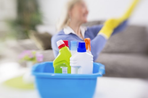 Charity donation items prepared for reuse and redistribution