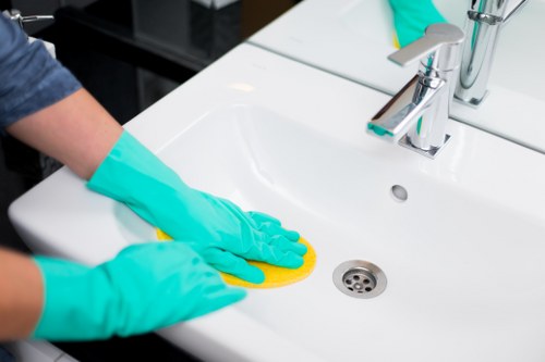 Local cleaner preparing for a domestic cleaning visit in Cleaninghouse