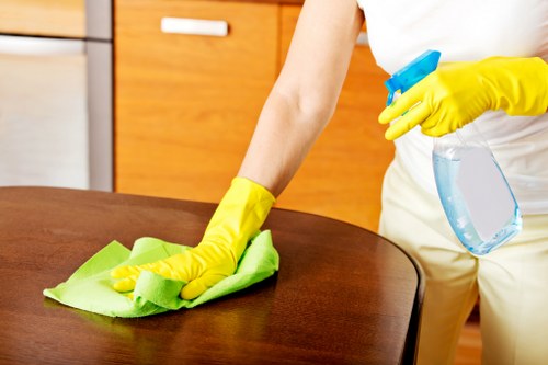 Post-construction cleaning of a kitchen in a Cleaninghouse property